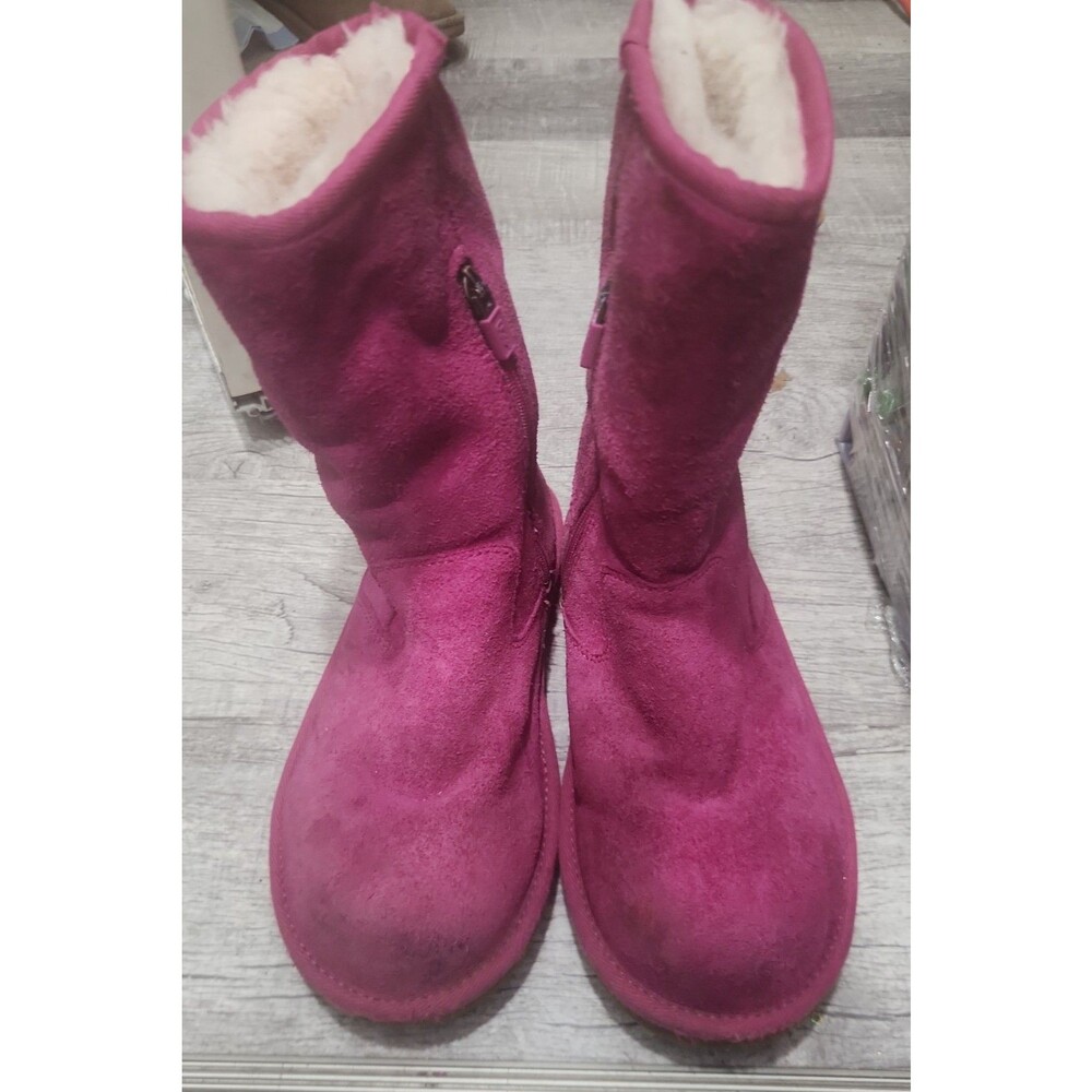 UGG Lil Sunshine Pink Suede Boots - Girls Size 3